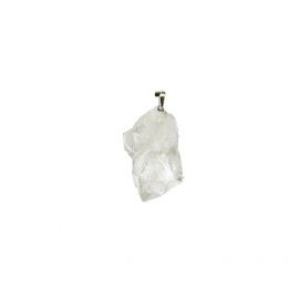 Drusa Cuarzo Cristal Colgante Bruto Punta Anilla